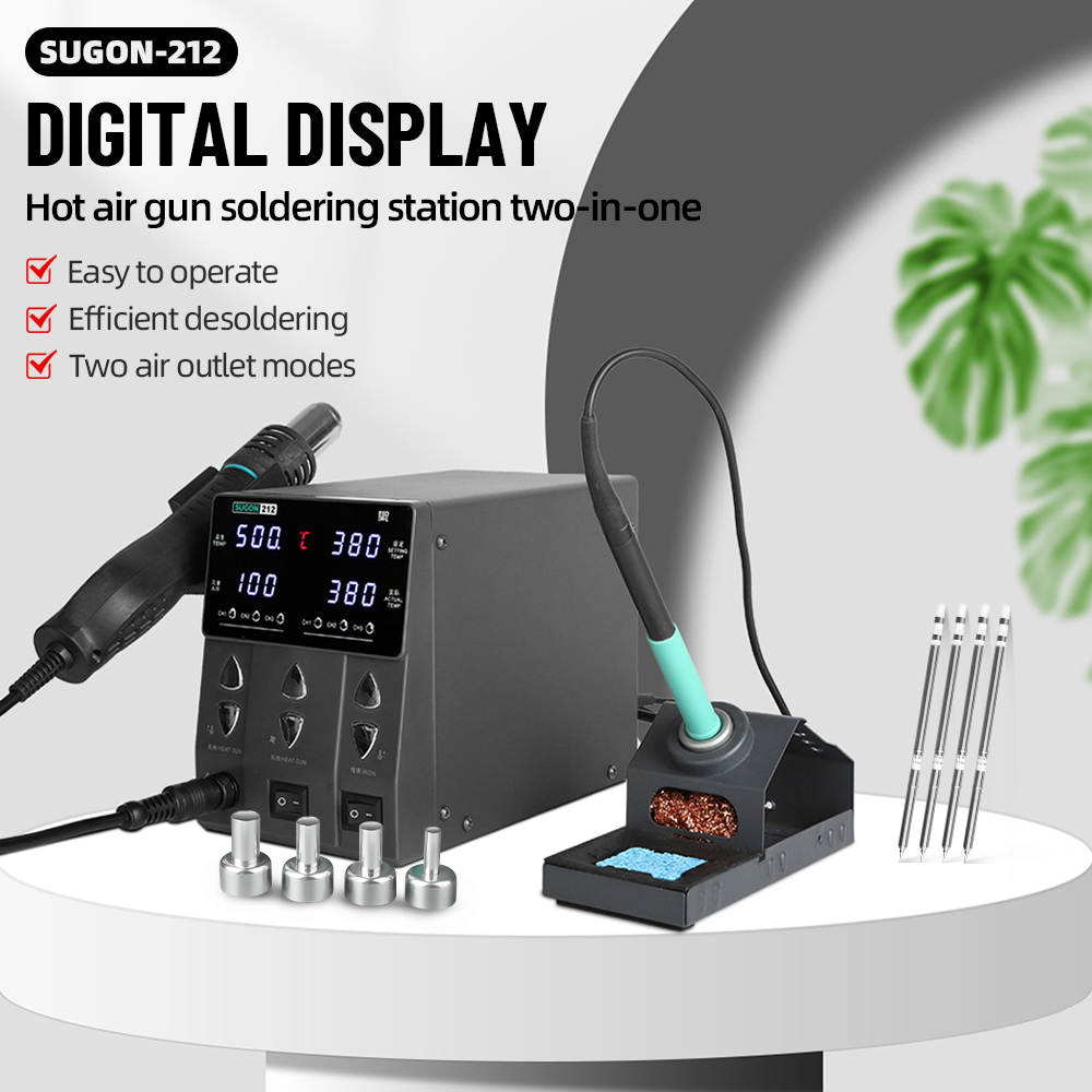 Power Tools Station - SUGON 212 760W 2-in-1 Soldering Station
