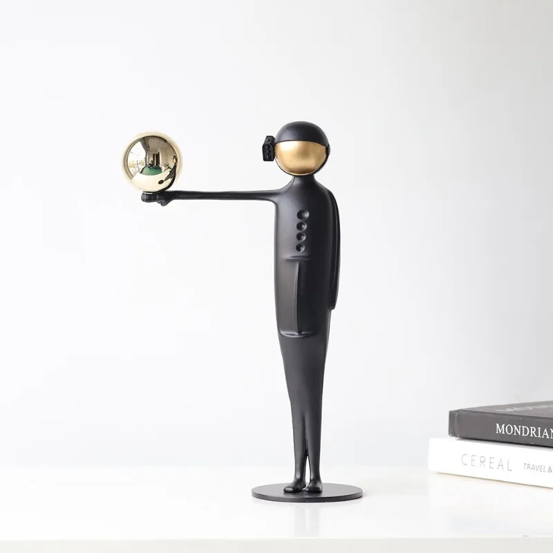 Cast iron figure small sculptu - Power Tools Exhibition review and price