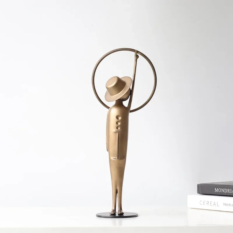 Cast iron figure small sculptu - Power Tools Exhibition review and price