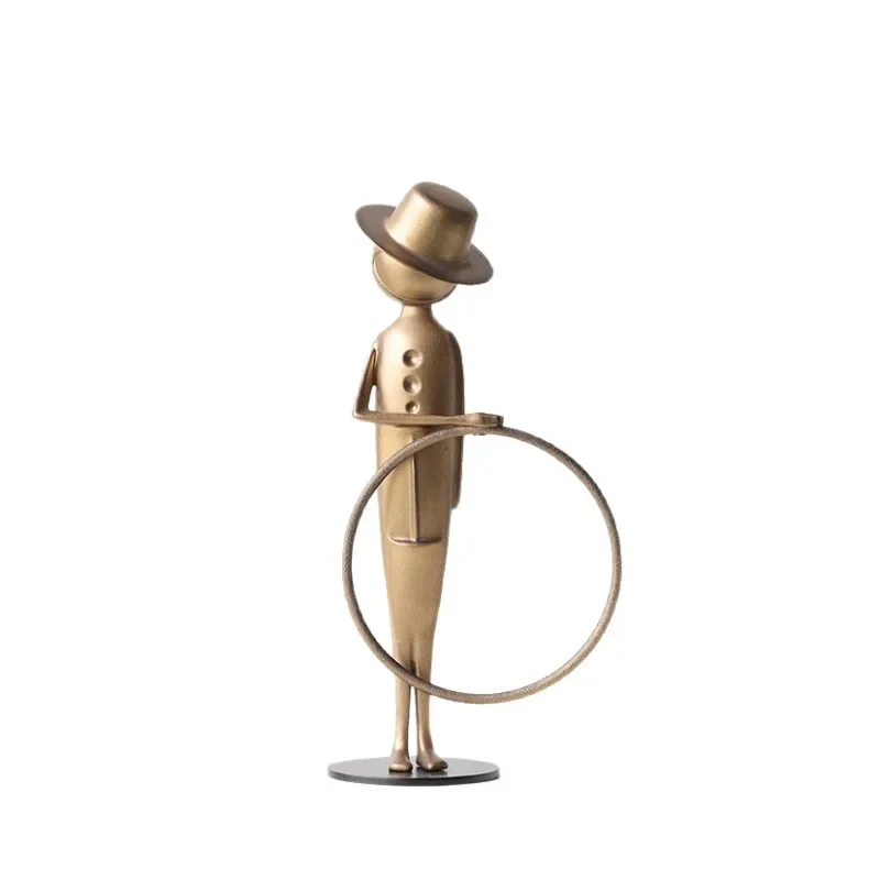 Cast iron figure small sculptu - Power Tools Exhibition review and price