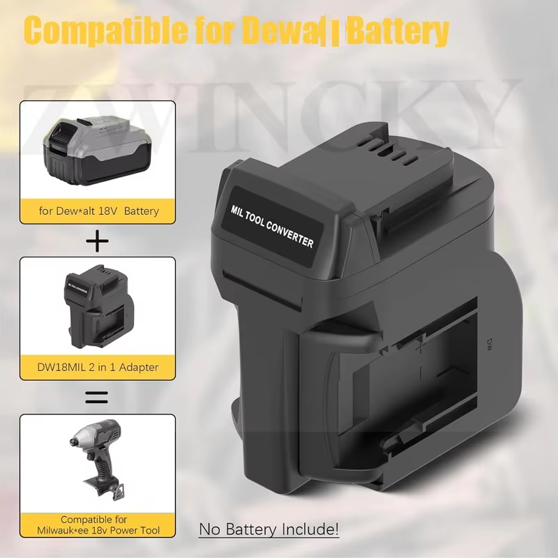 ZWINCKY Battery Adapter for De - Power Tools Milwaukee review and price