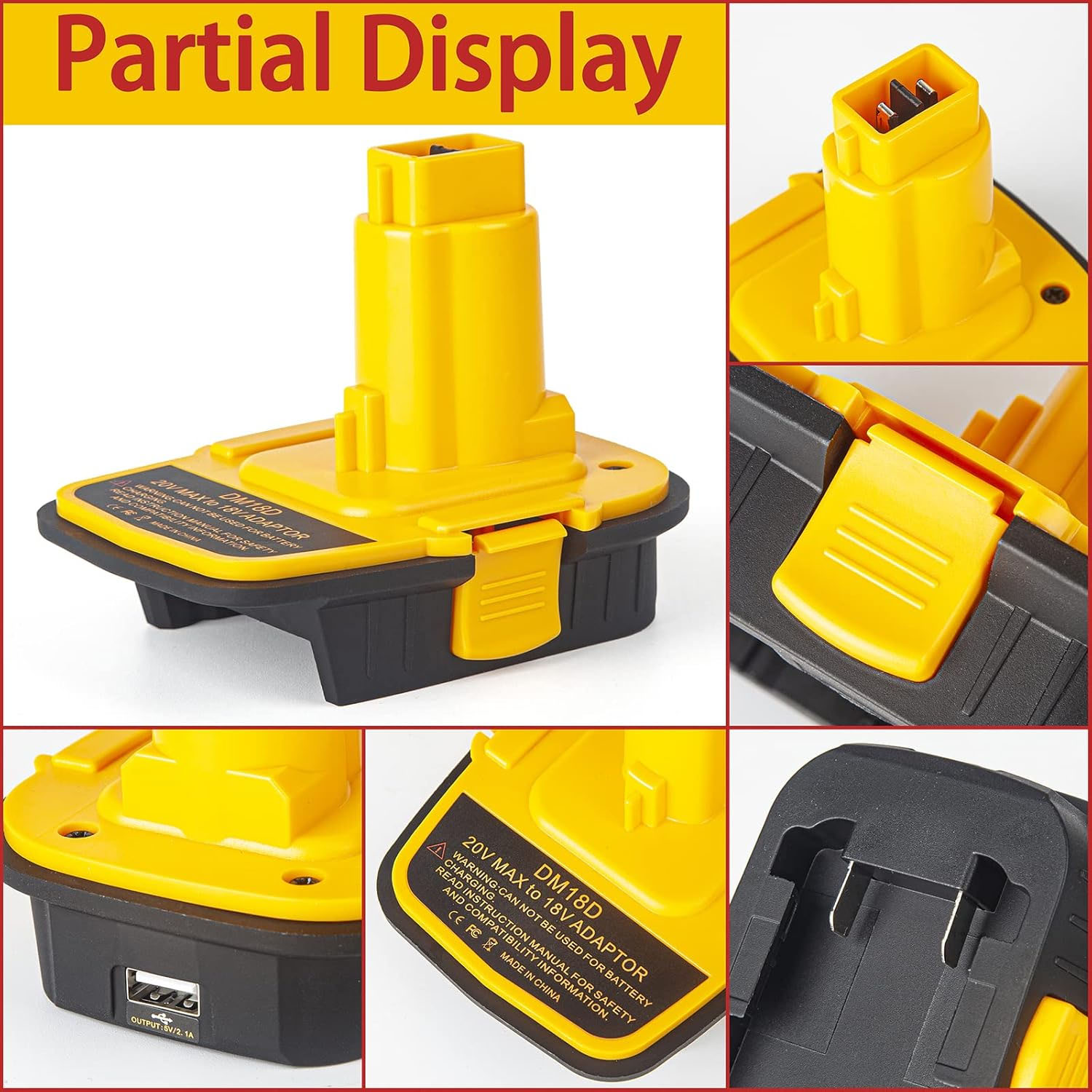 DM18D Battery Adapter with USB - Power Tools Milwaukee review and price