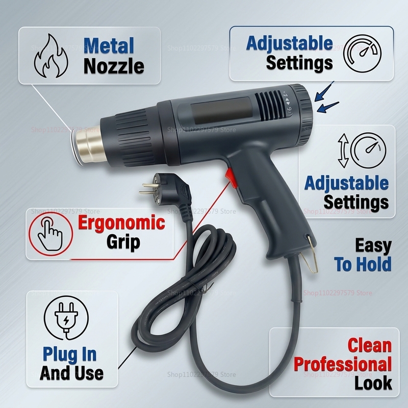 new hot air gun 2500W variable - Power Tools Station review and price