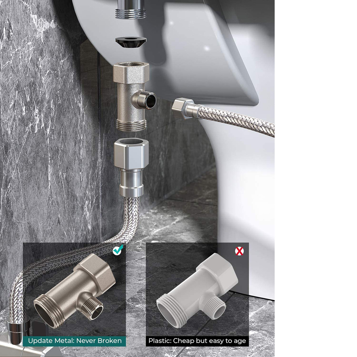 Manual Bidet Sprayer Set Hot C - Power Tools You Need review and price